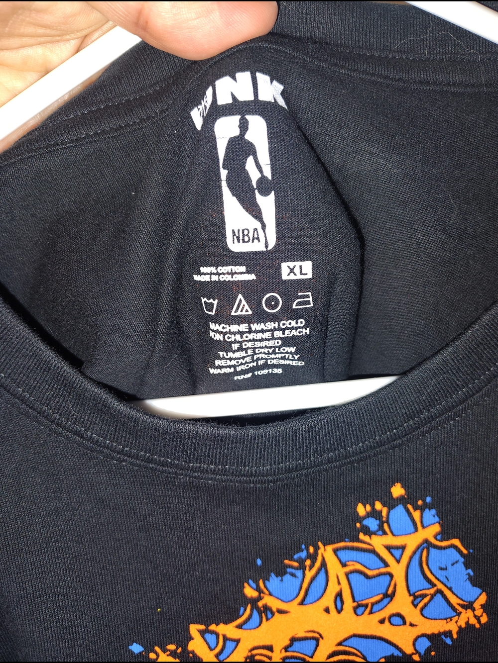 New York Knicks UNK 2010s T-Shirt - Black - XL by Fanatics Real Vintage - Picture 3 of 5